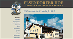 Desktop Screenshot of elsendorfer-hof.de